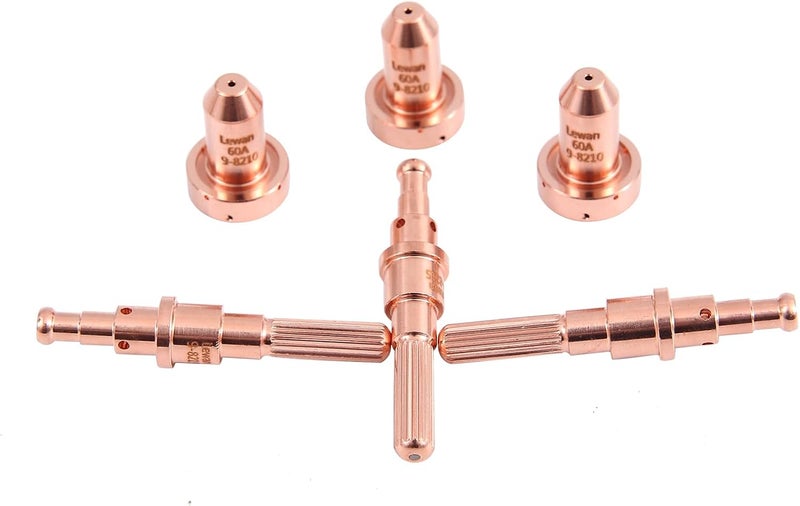Lewan Store 10Pcs 9-8215 Electrode & 10pcs 9-8210 Nozzle Tips 60A fit Thermal Dynamics SL60/SL100 Plasma Cutting Torch Consumables - Image 4